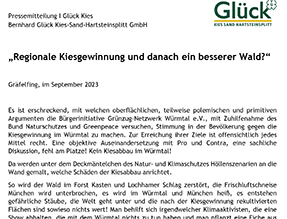 Glück Pressemitteilung