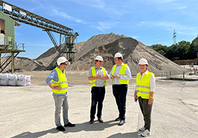 Sebastian Roloff zu Besuch bei Glück Kies